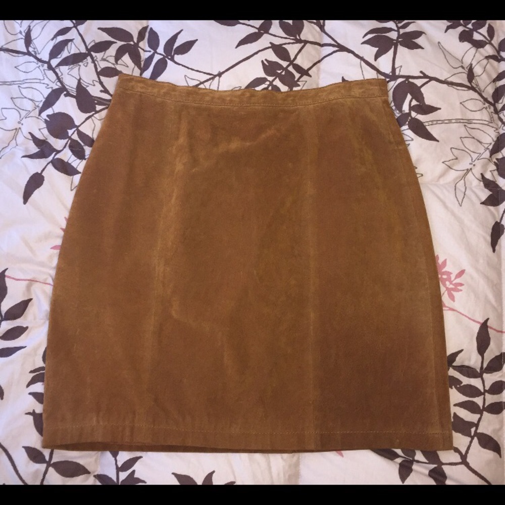 Vintage Suede Skirt